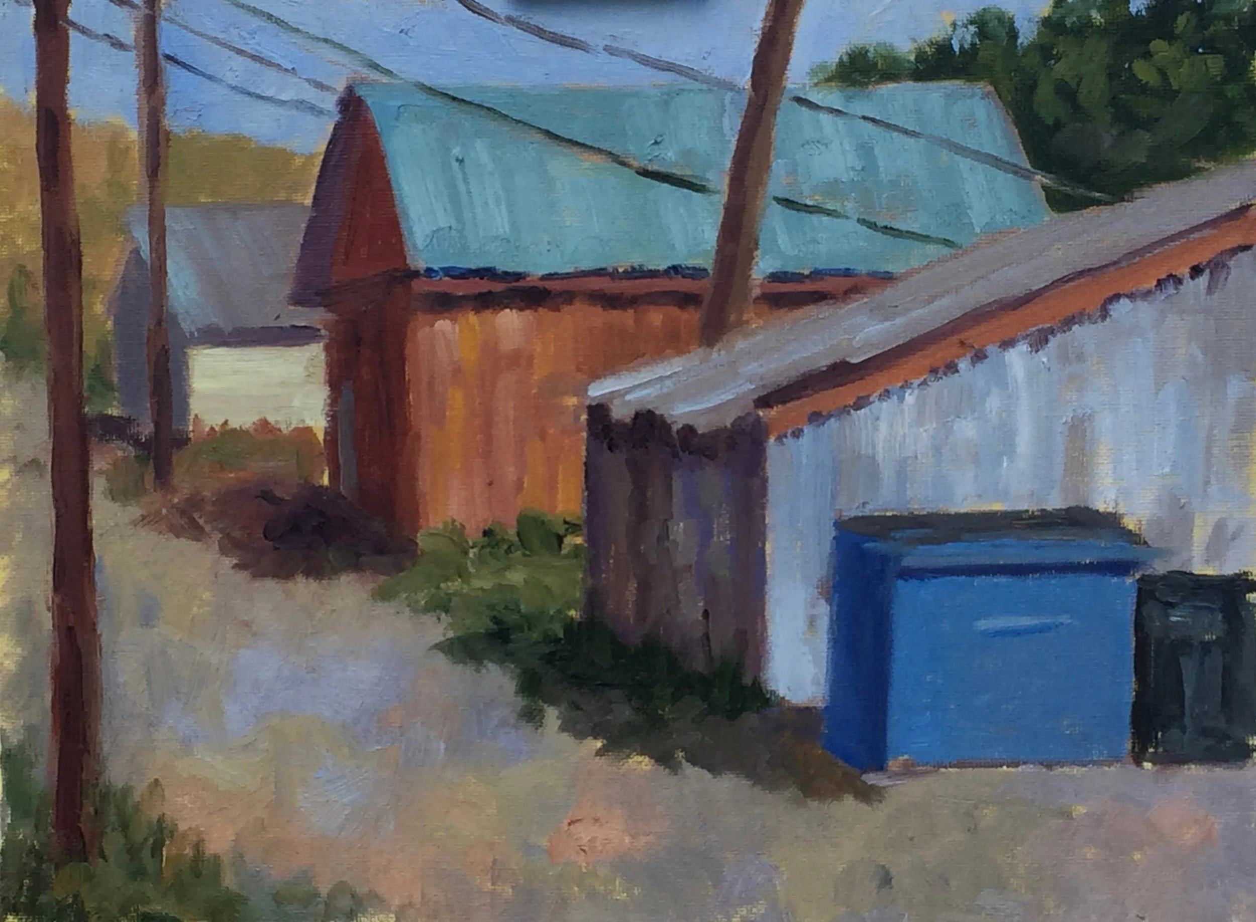 Back Alley 9" x 12" SOLD