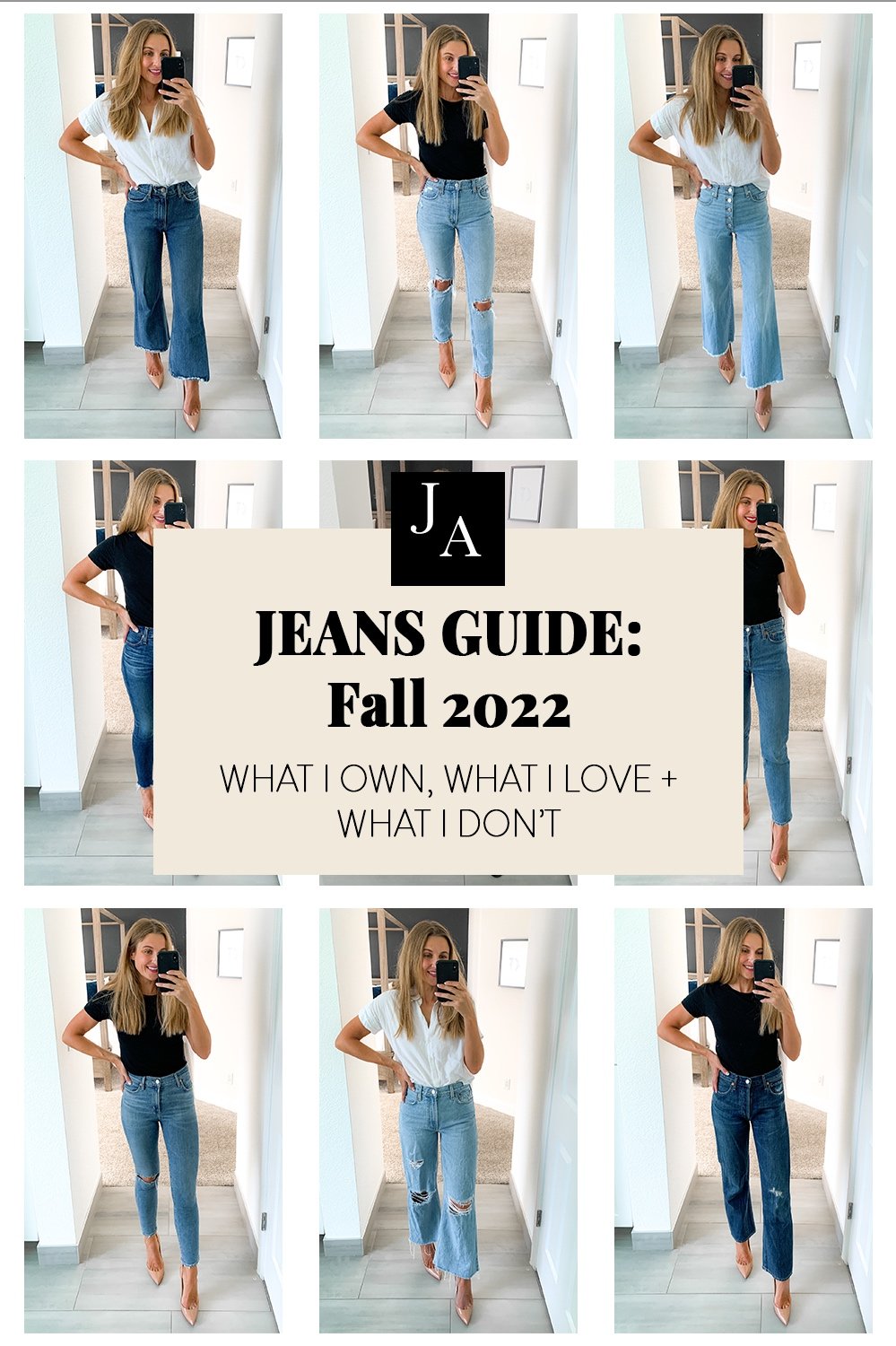 The Fall Denim Guide  Fall denim, Mid waist jeans, Fashion advise