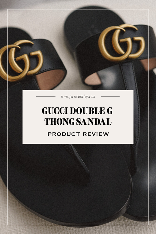 Gucci GG Marmont Thong Sandal in Ivory | MTYCI