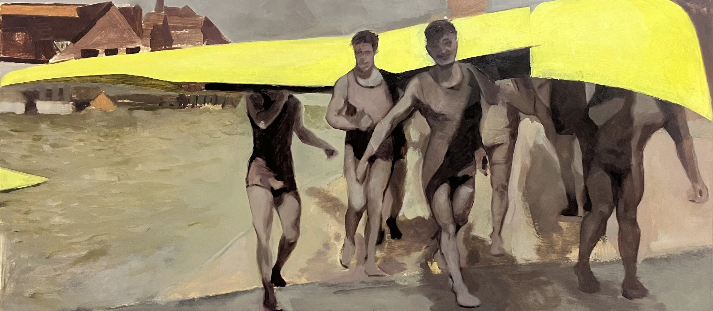 Argy, Oil on Paper, 32.5cm x 73.3cm, 2026