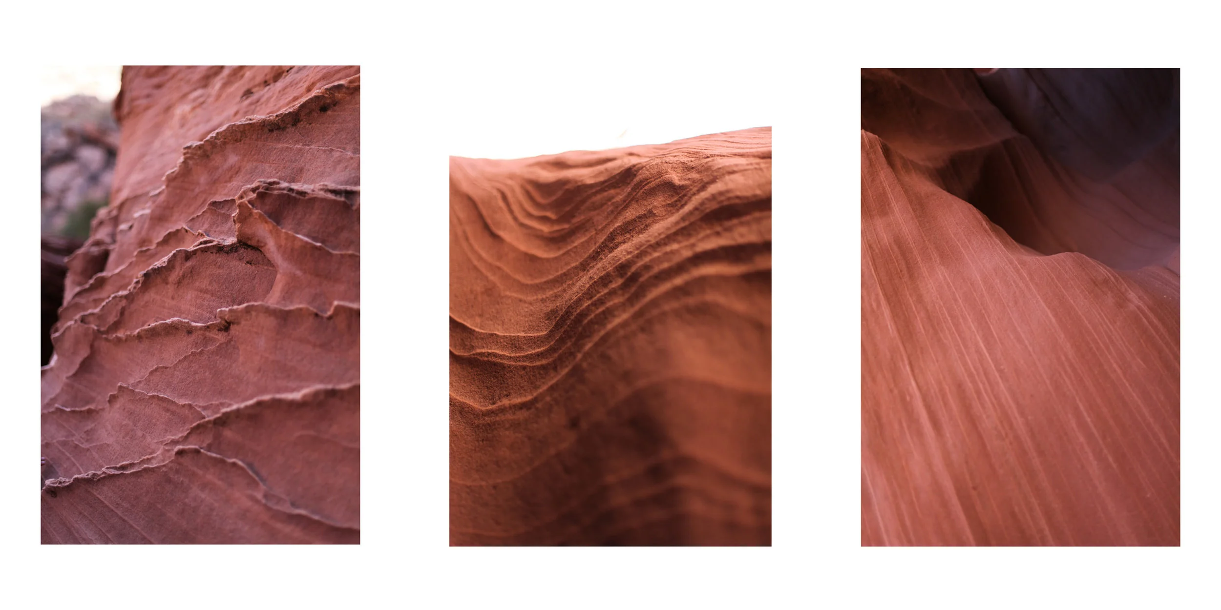 The beautiful layers and patterns of the rocks