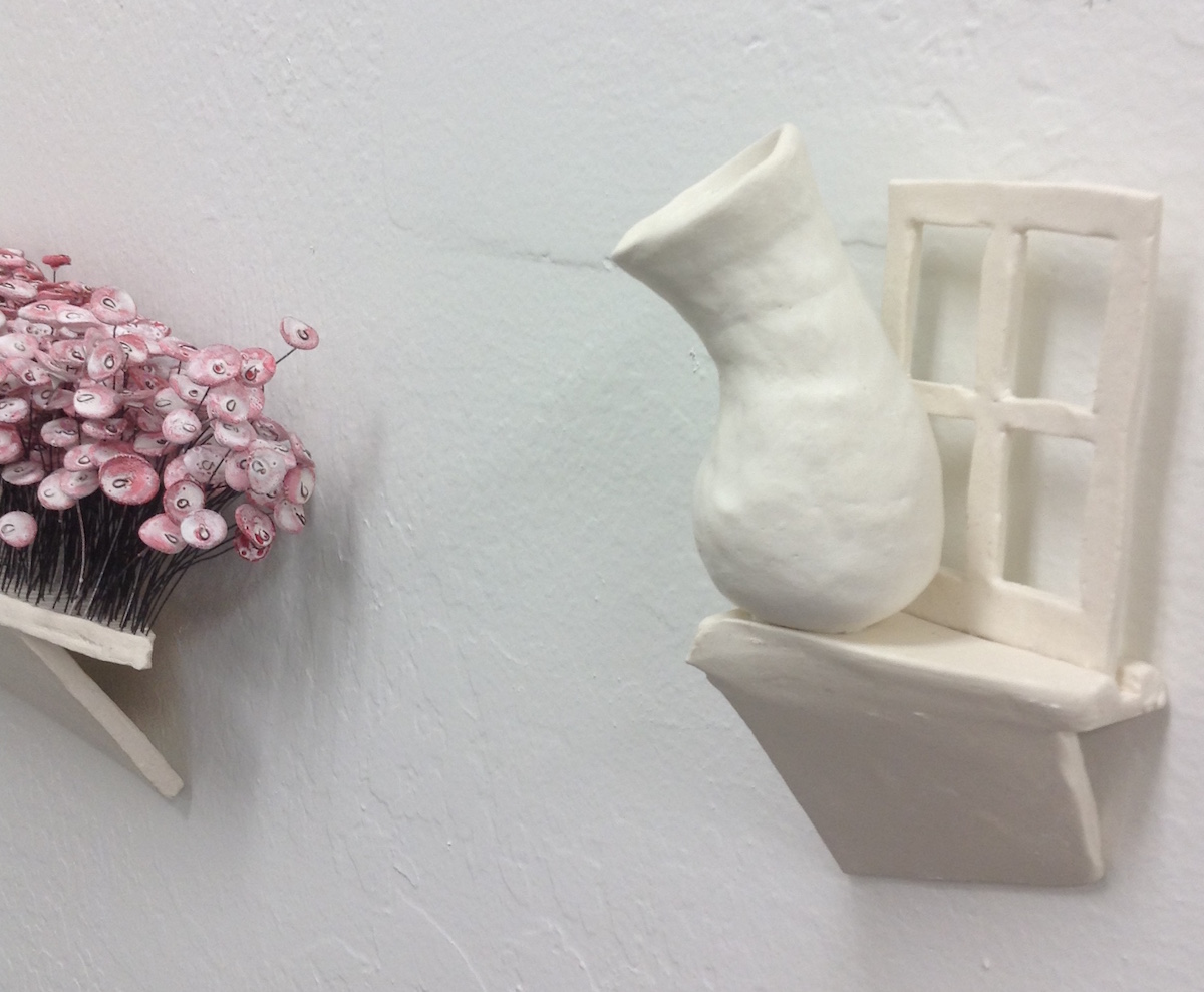 Longing | Porcelain, wire, ink