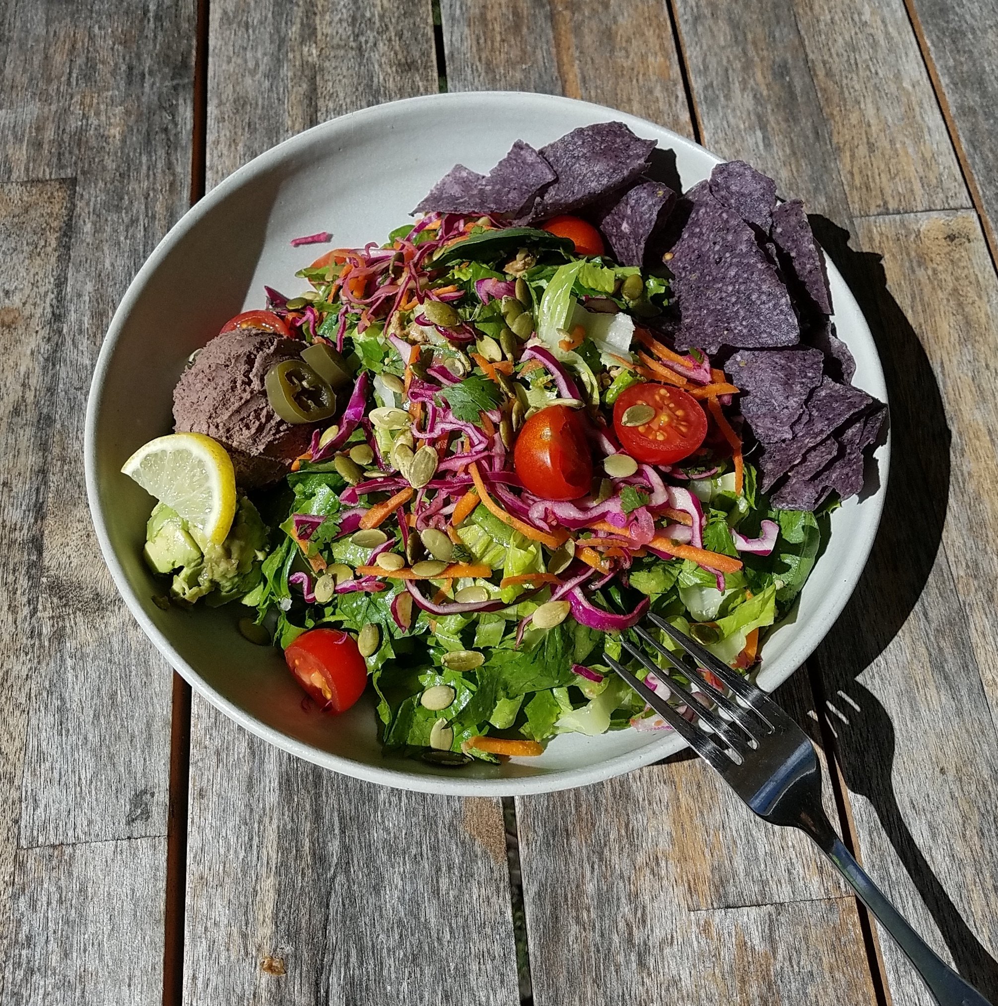 Salad at Healthy Being Juicery