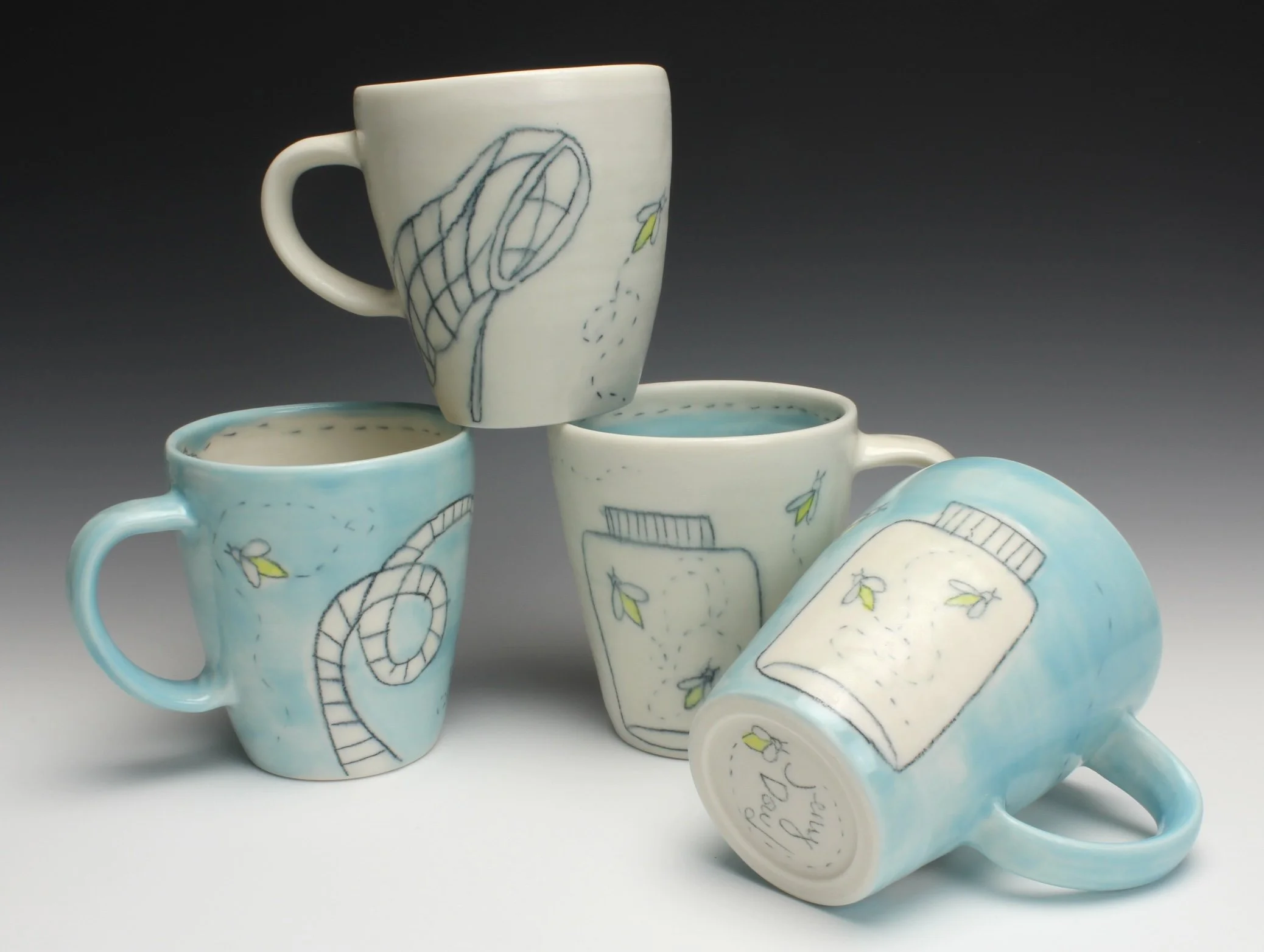Lightning Bug Mugs