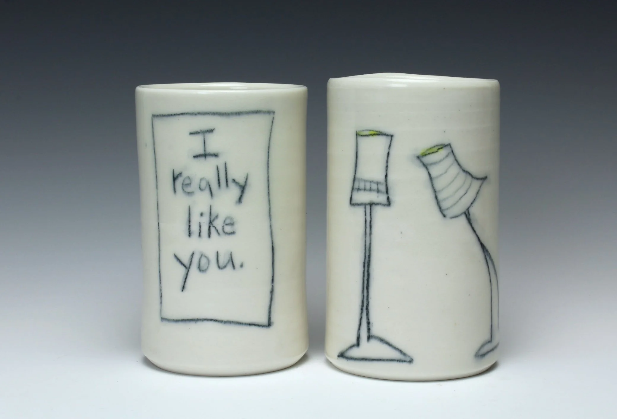 Cup - I really like you. (Yellow or White Interior)