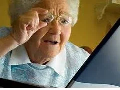 watching my reflection on my computer screen