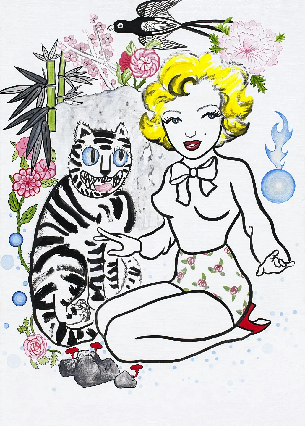 Godspell via MarieⅢ, 65 x 91 cm, Chinese Ink on Korean Paper - Hanji, 2014