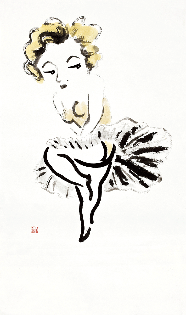 Seven Year Itch 2, 78 x 134cm, Chinese ink on Korean paper-Hanji, 2012