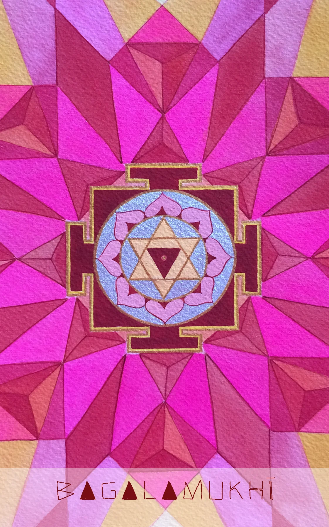  बगलामुखी Yogini of Stillness “I reflect in stillness before taking purposeful action” Mantra: Om Hlīă Bagalamukhyai Namaḥ