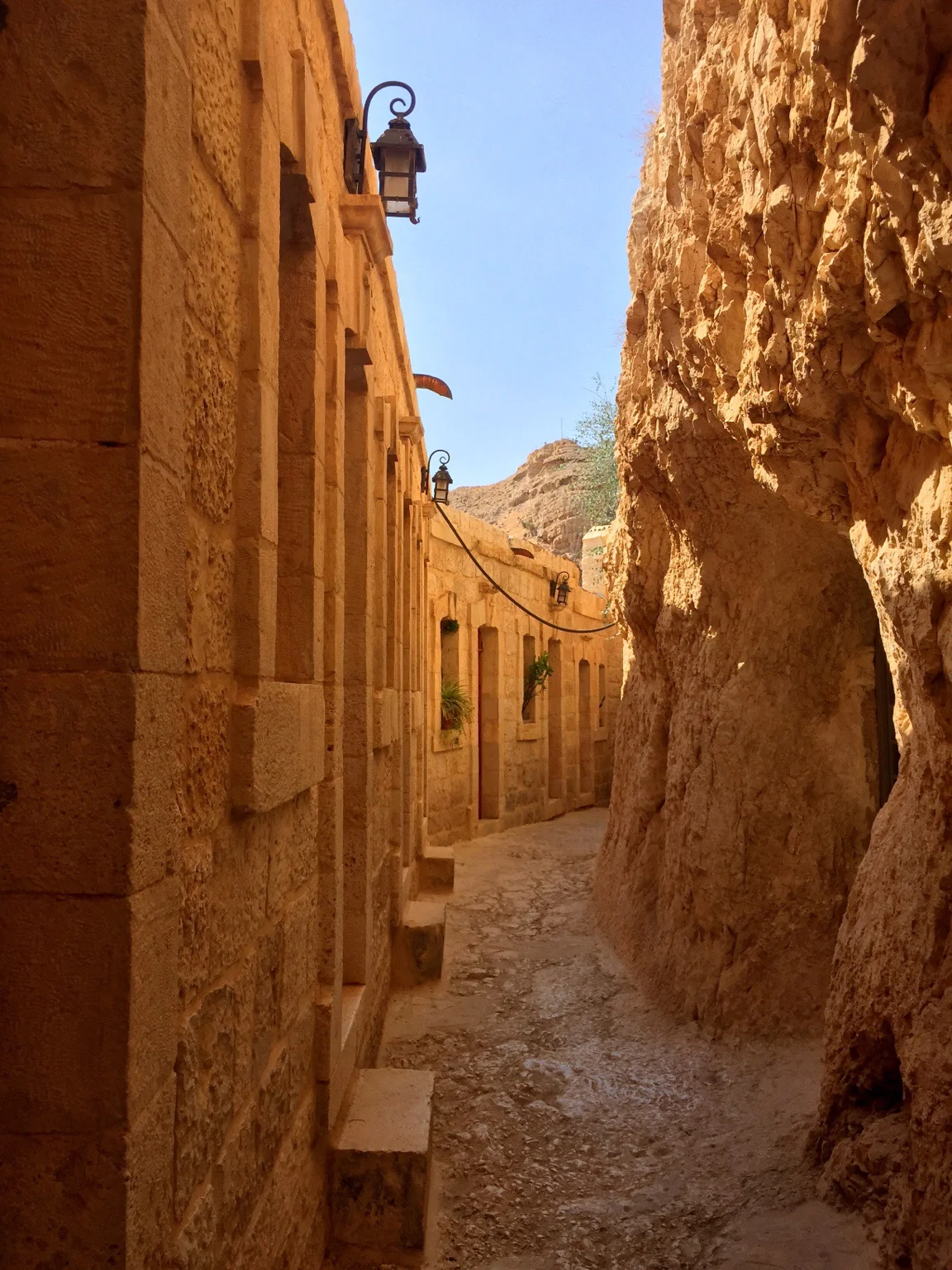 Narrow passages.