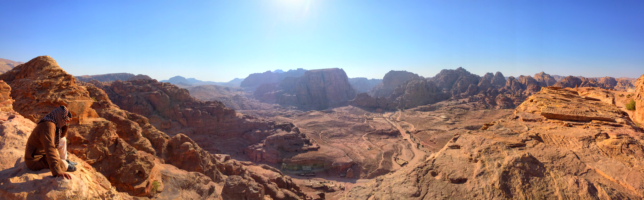 Overlooking the valley with my bedouin guide.