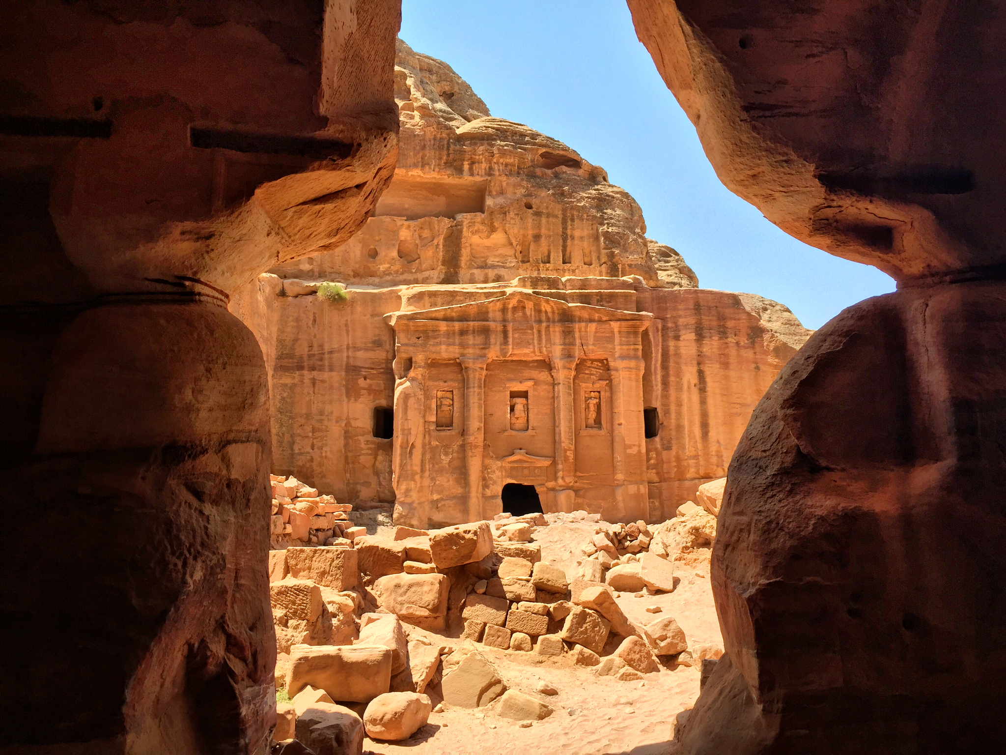 Tomb of the Roman Soldier, seen from within the Tricilium. 