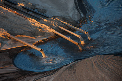 TAILINGS POND DEPOSITS WATER WITH HYDROCARBONS