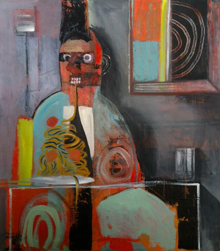 Midnight snack, oil on canvas, 34x30 inches, 2013