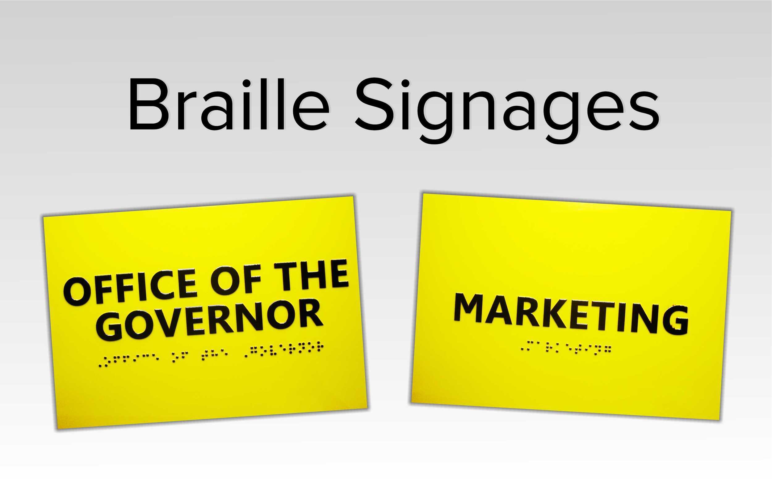 Braille Signage Supplier