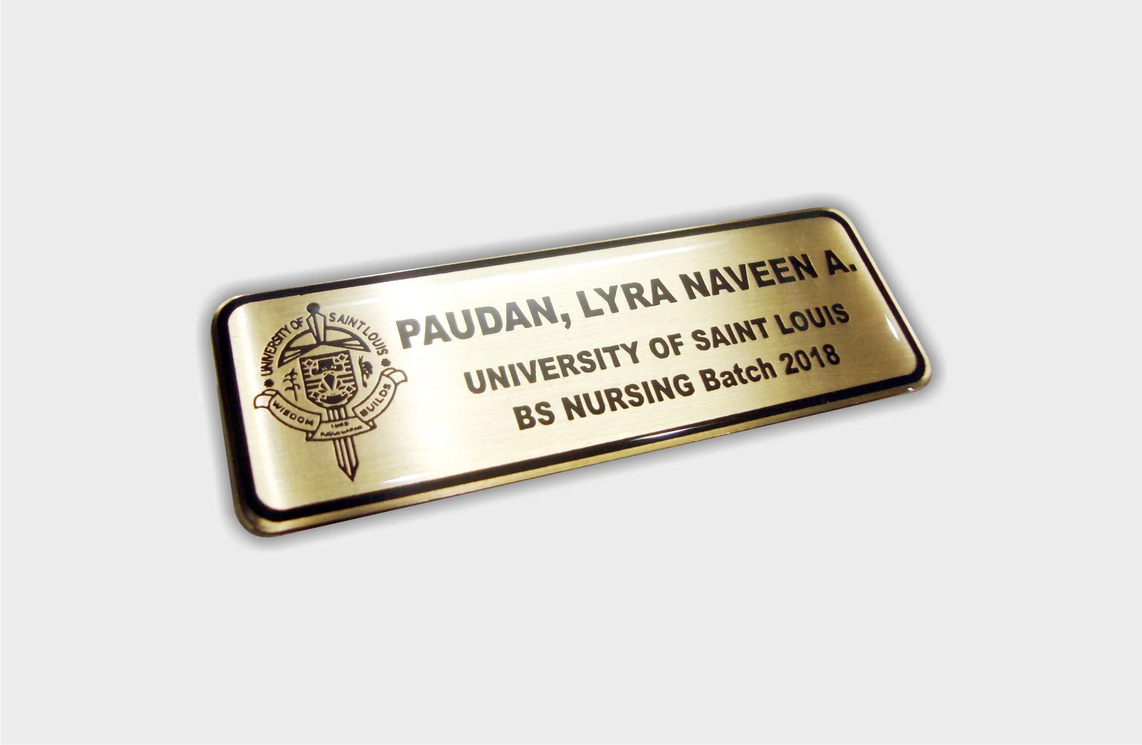 Nameplates And Name Tags TJ s Clear Art