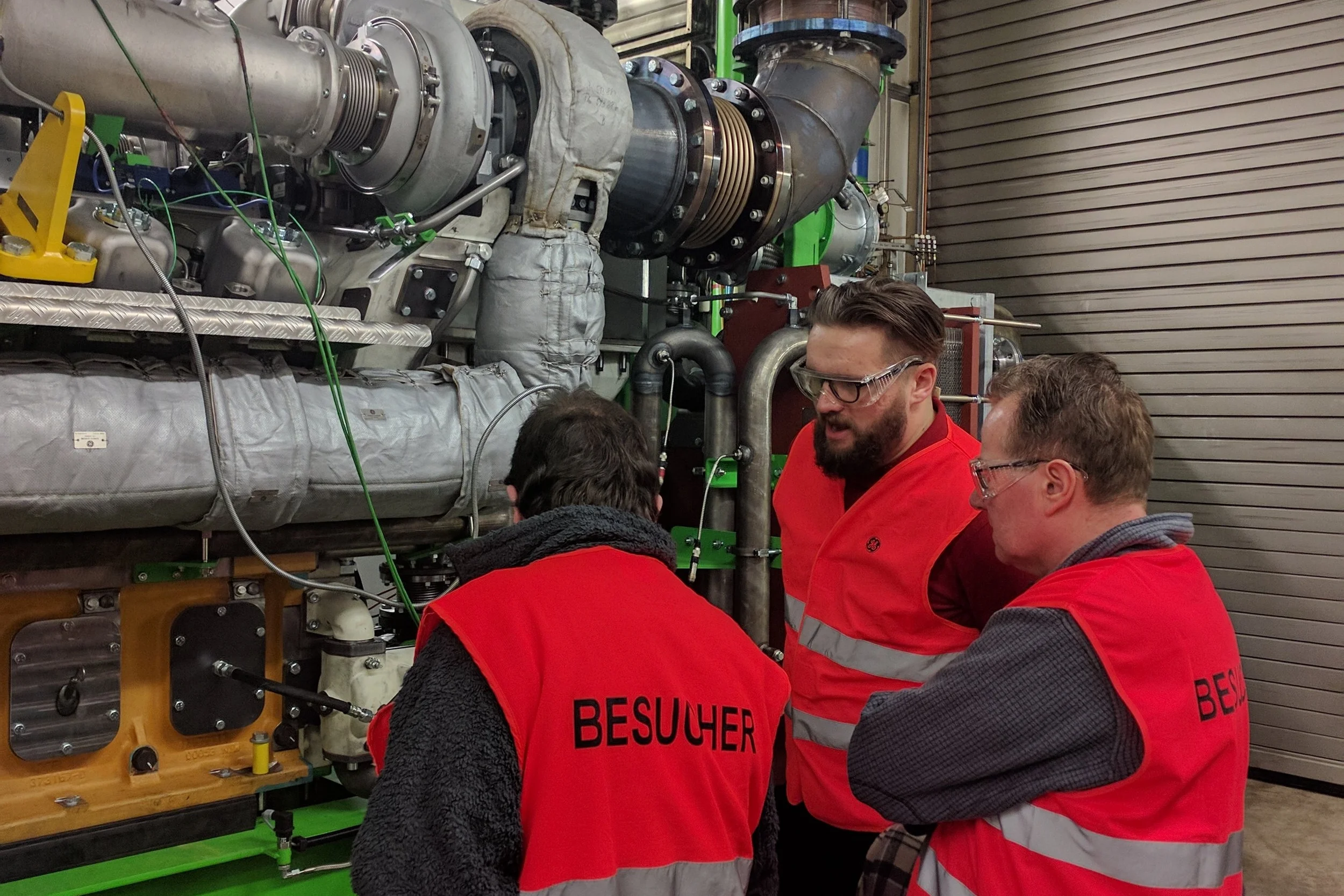 Plastic Omnium attend the CHP Engine test