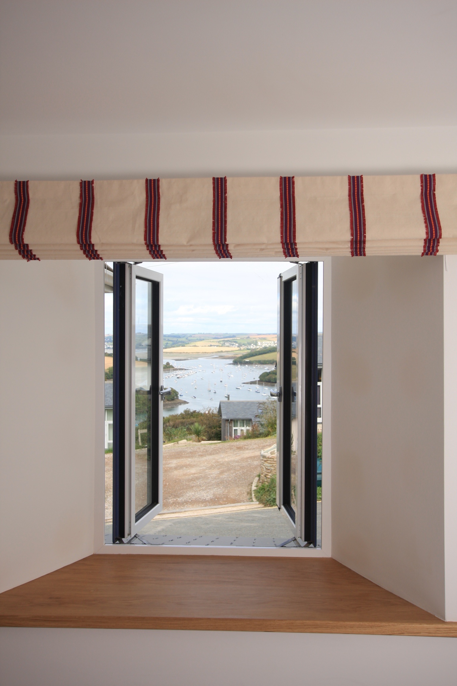 View to the estuary from twin bedroom