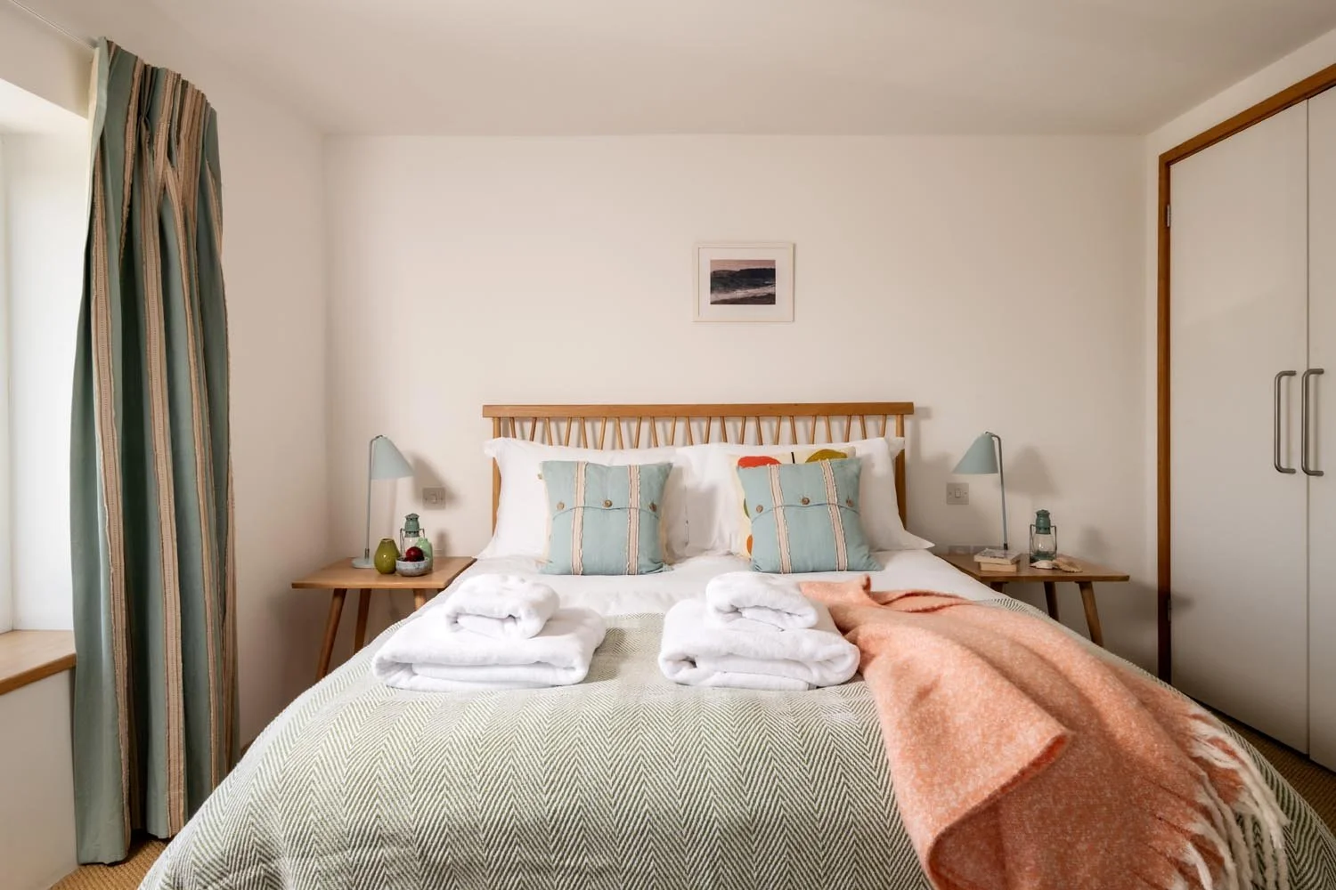 Bedroom 3, king sized double overlooking the lane and estuary