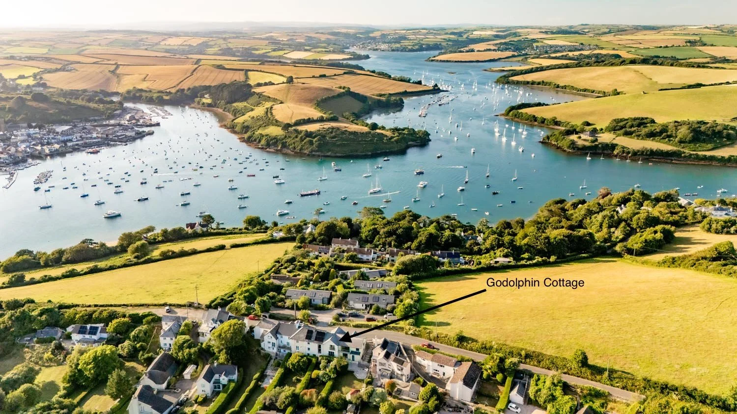 View of Godolphin from the air in East Portlemouth