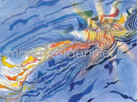 cheery star - oil on paper with pastels