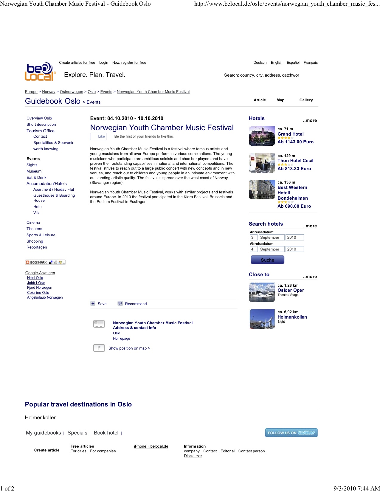 be local - 2. September 2010