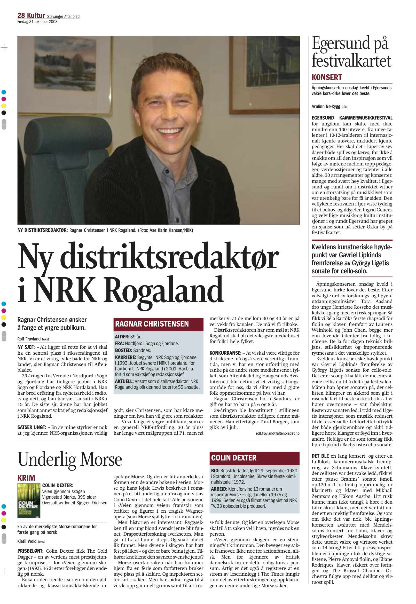 Stavanger Aftenblad - 31. October 2008
