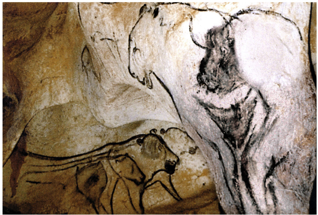 Figure 1. “The Venus and the Sorcerer” from Chauvet Cave ca. 34,000 BCE proposed to represent the Summer Triangle , Collins (2014 ).