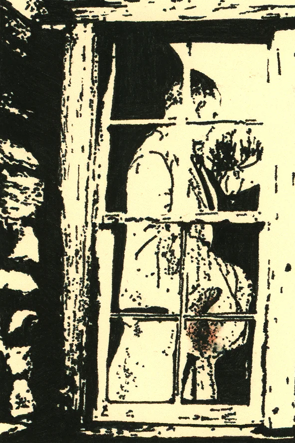 It brought back memories of his first case the bloody fur a country house and the chaos left in the greenhouse