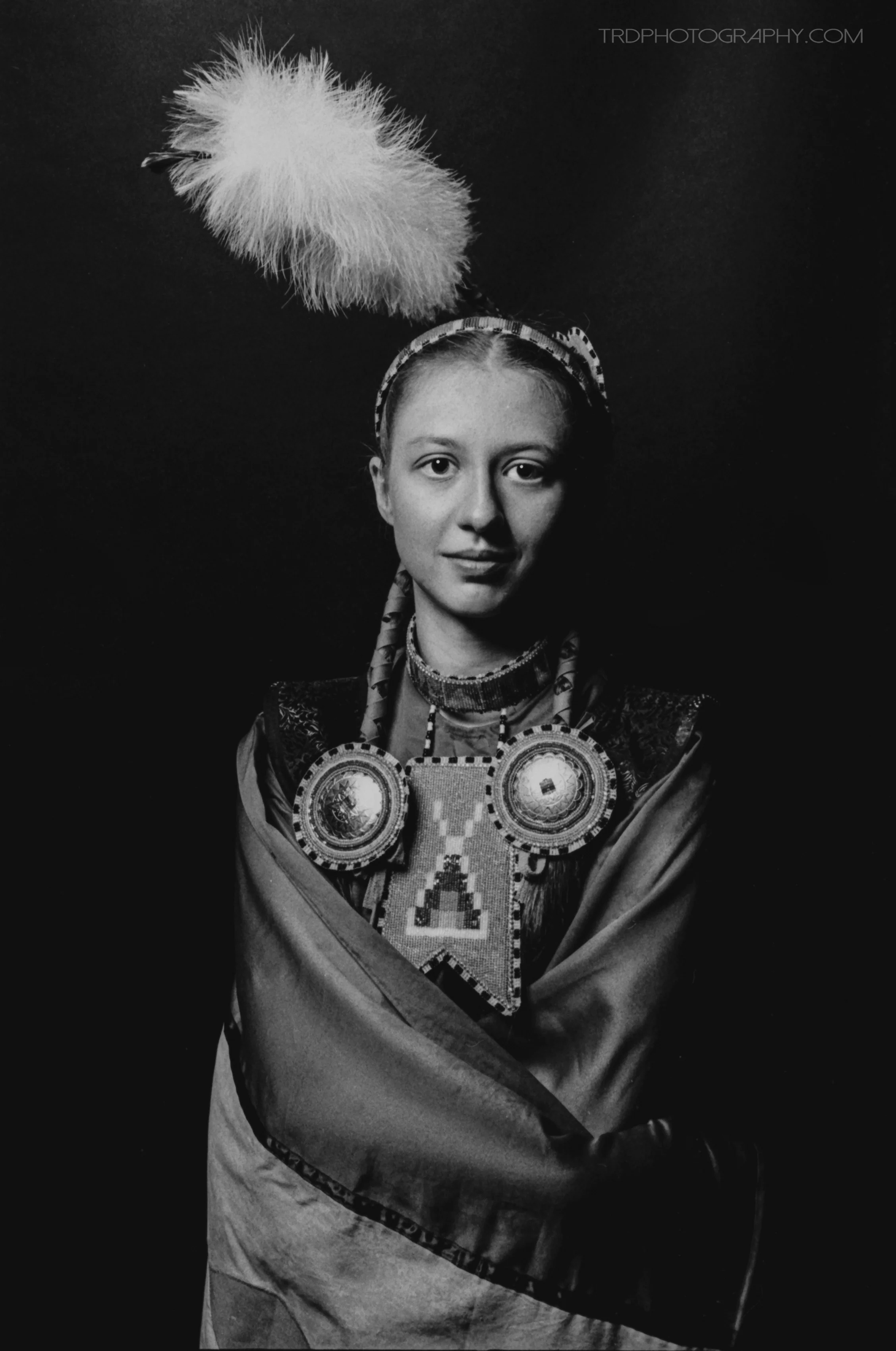 Teah - Native American Portrait Series - Kodak Tri X - TRD Photography 