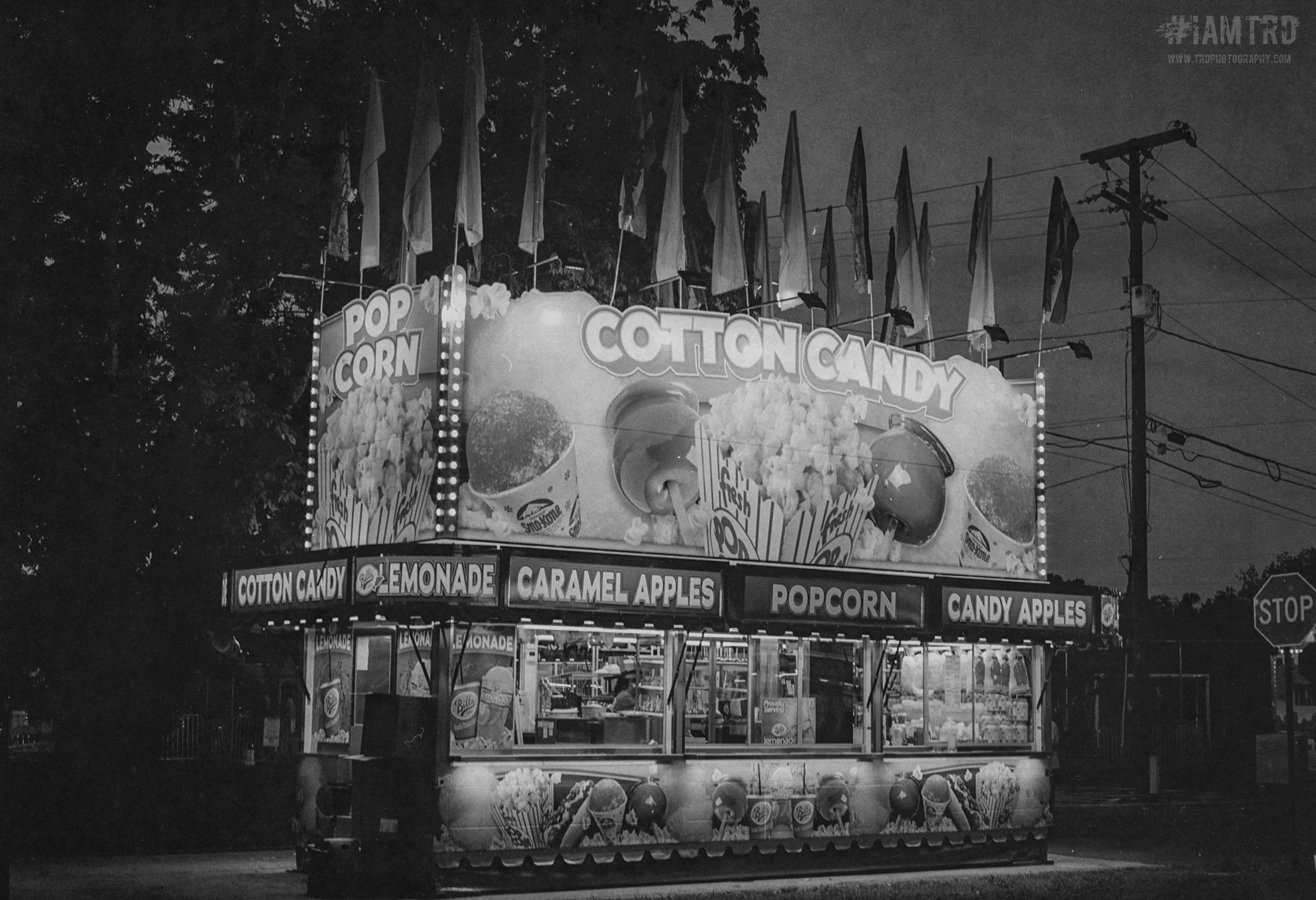 The Carnival at Night - Dayton, Tennessee 
Kodak Tri X Film Photography 
Photographer Ricky Davis of TRD Photography
