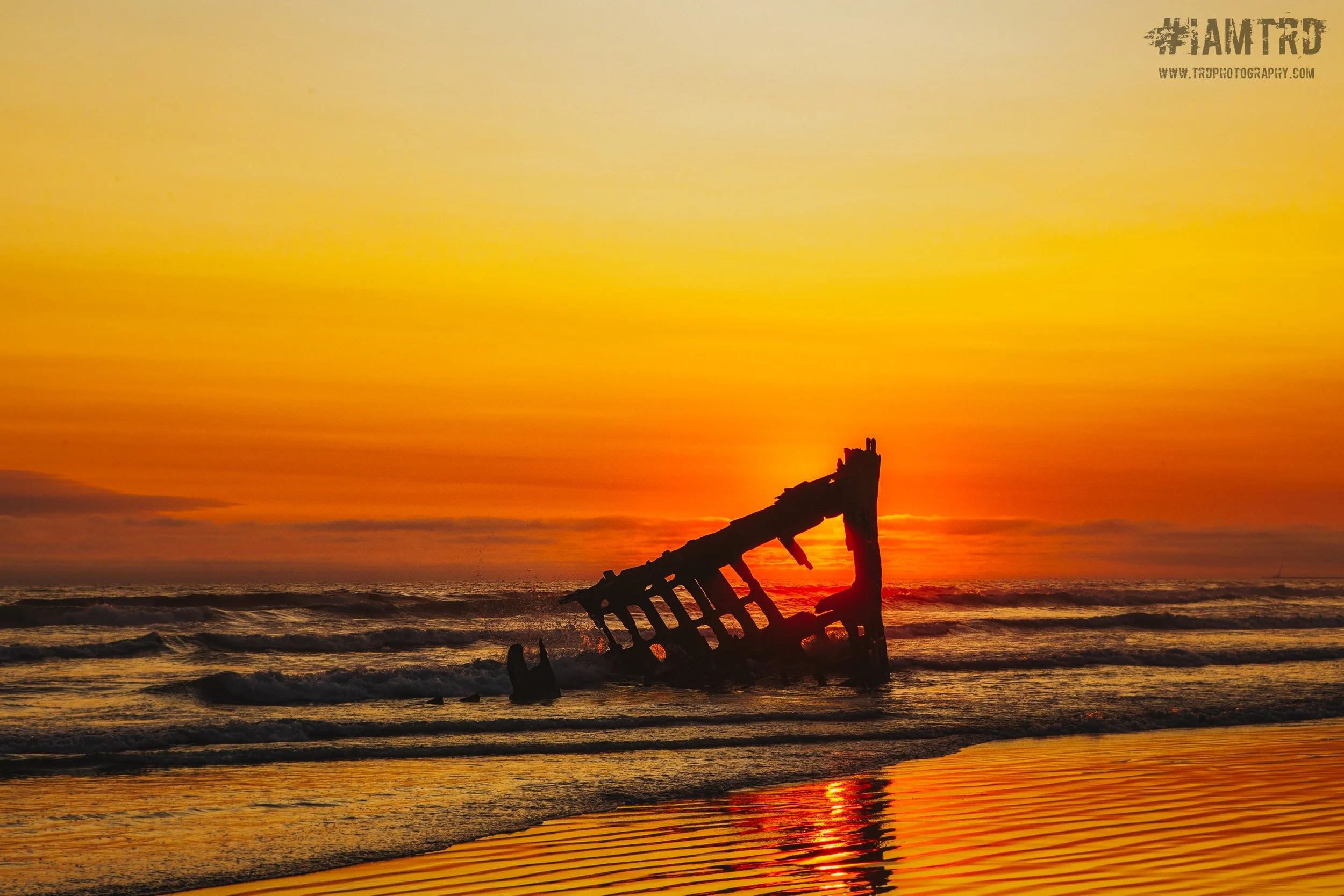 The Wreck of the Peter Iredale at Sunset - Warrenton, Oregon
Photographer Ricky Davis of TRD Photography