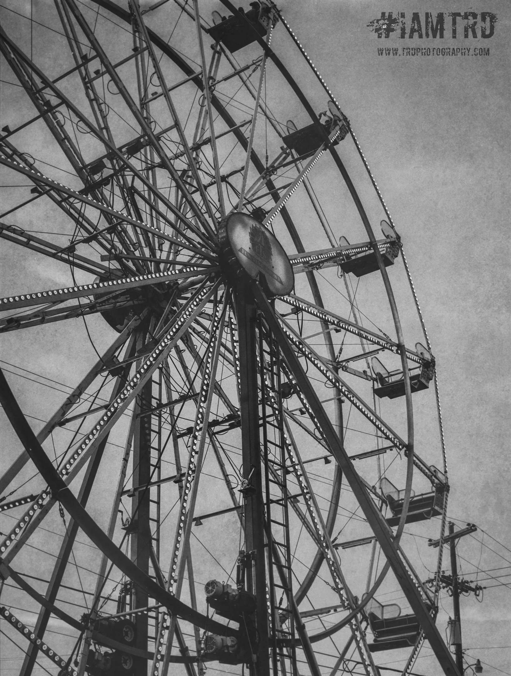 Ferris Wheel - Dayton Carnival - Dayton, Tennessee 
Kodak Tri X Film Photography 
Photographer Ricky Davis of TRD Photography