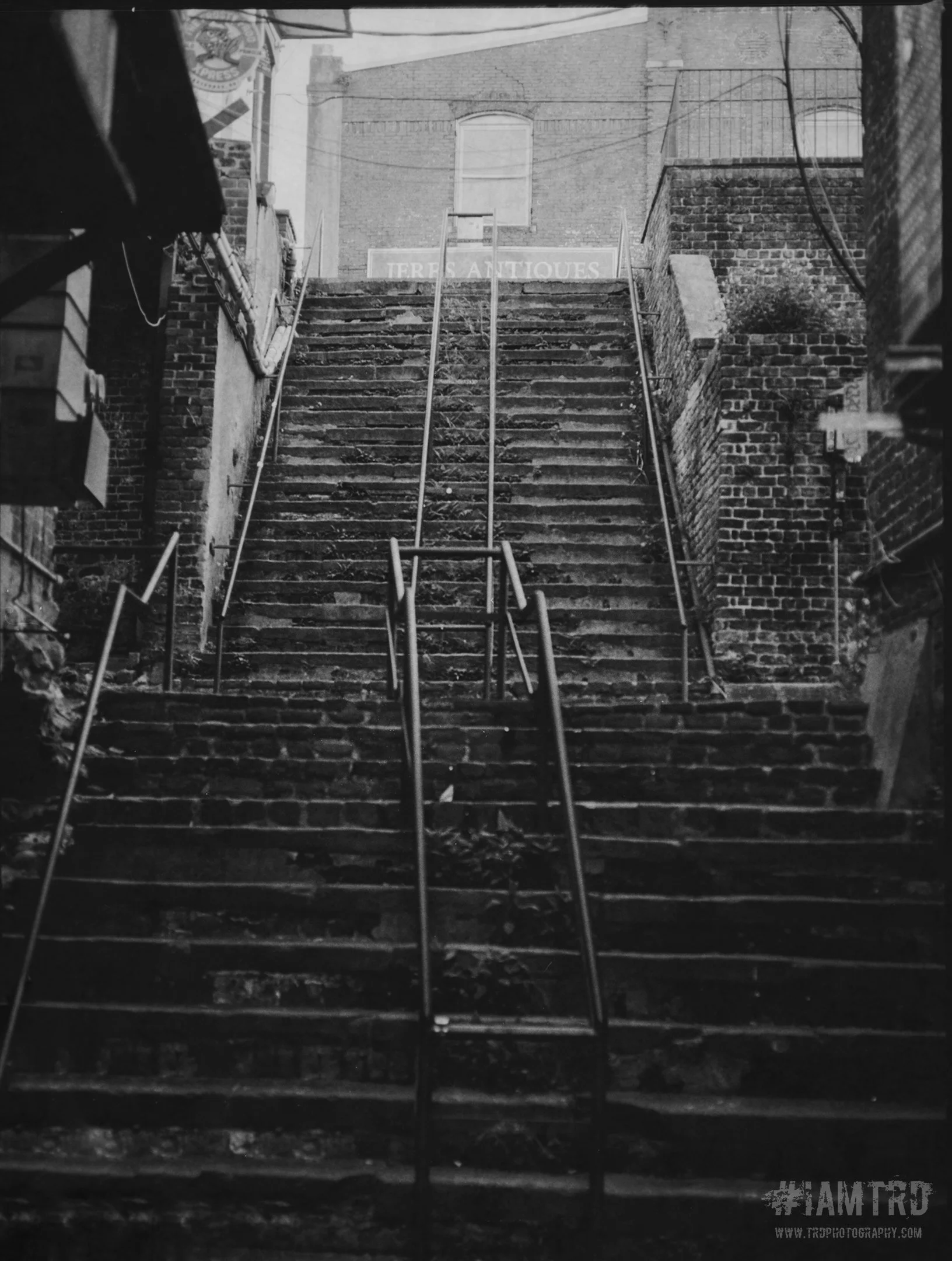 Stone Steps of Death - Savannah, Georgia
Kodak Tri X Film Photography 
Photographer Ricky Davis of TRD Photography