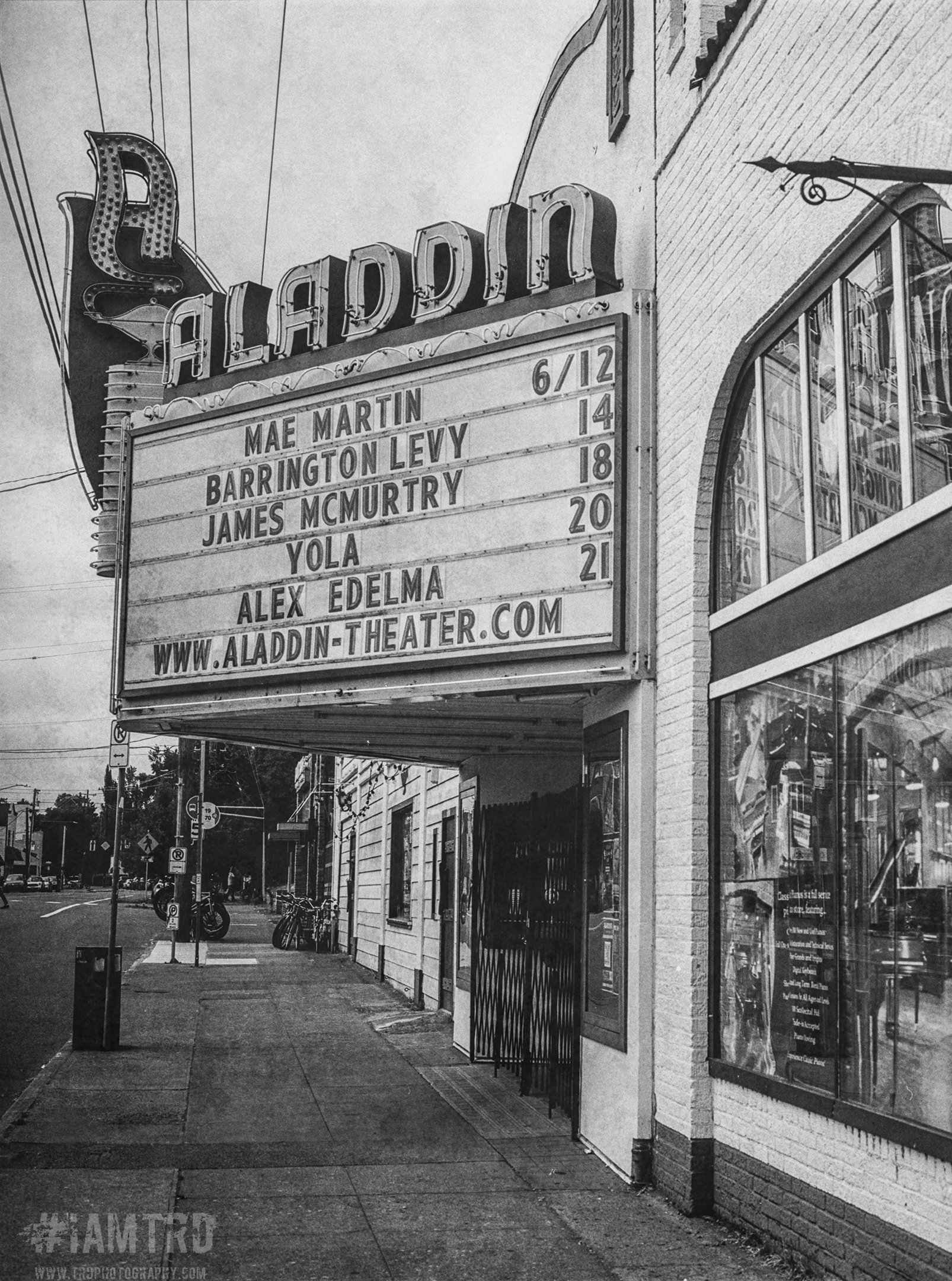 The Aladdin Theater - Portland, Oregon
Kodak Tri X Film Photography
Photographer Ricky Davis of TRD Photography