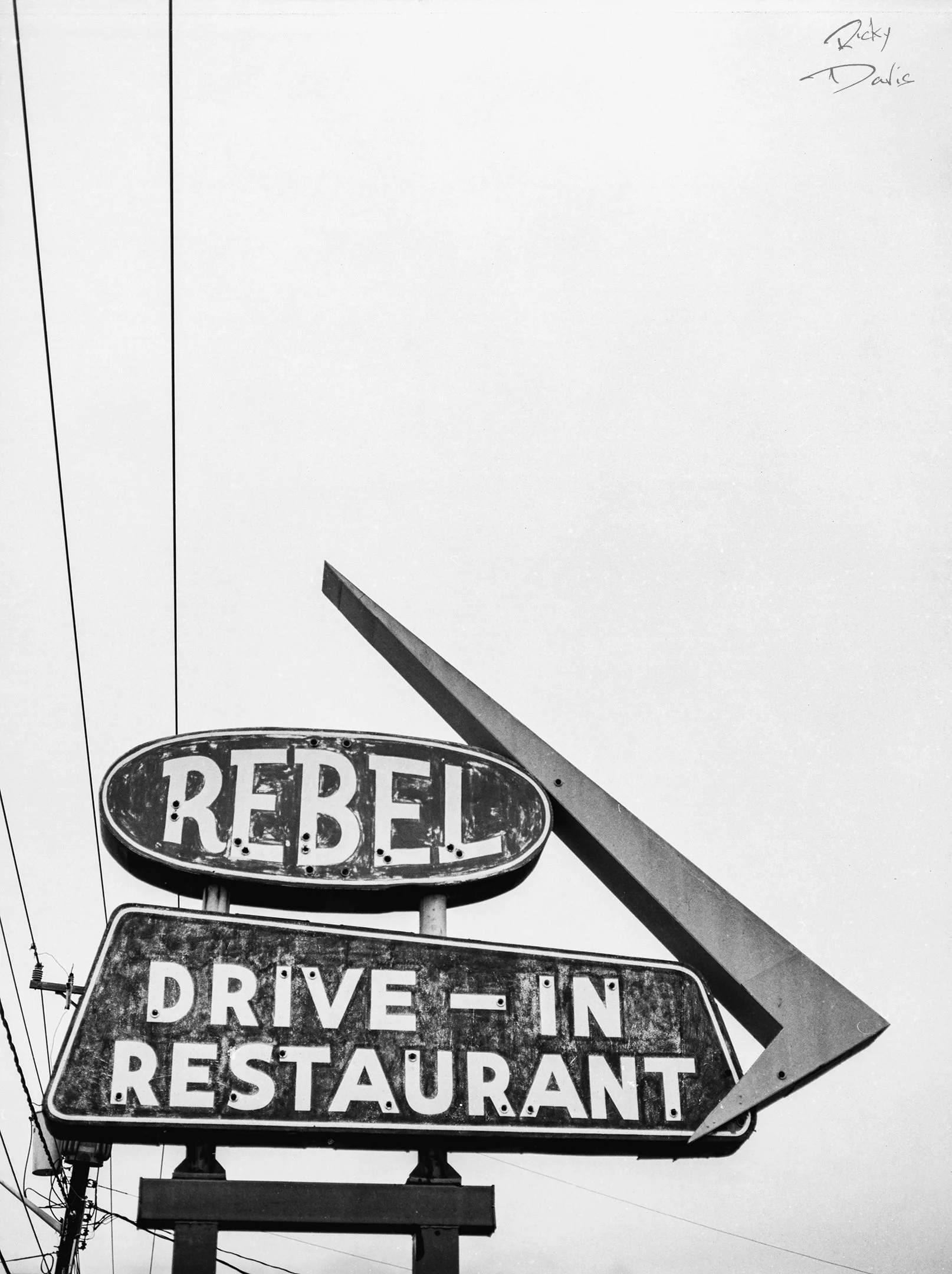 Rebel Drive-In Restaurant - Cleveland, Tennessee
Kodak Tri X Film Photography 
Photographer Ricky Davis of TRD Photography