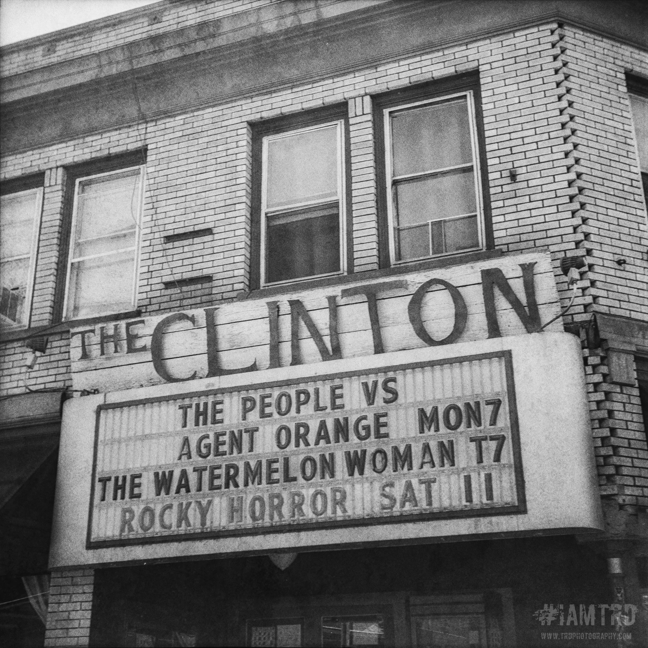 The Clinton Theatre - Portland, Oregon 
Kodak Tri X Film Photography
Photographer Ricky Davis of TRD Photography
