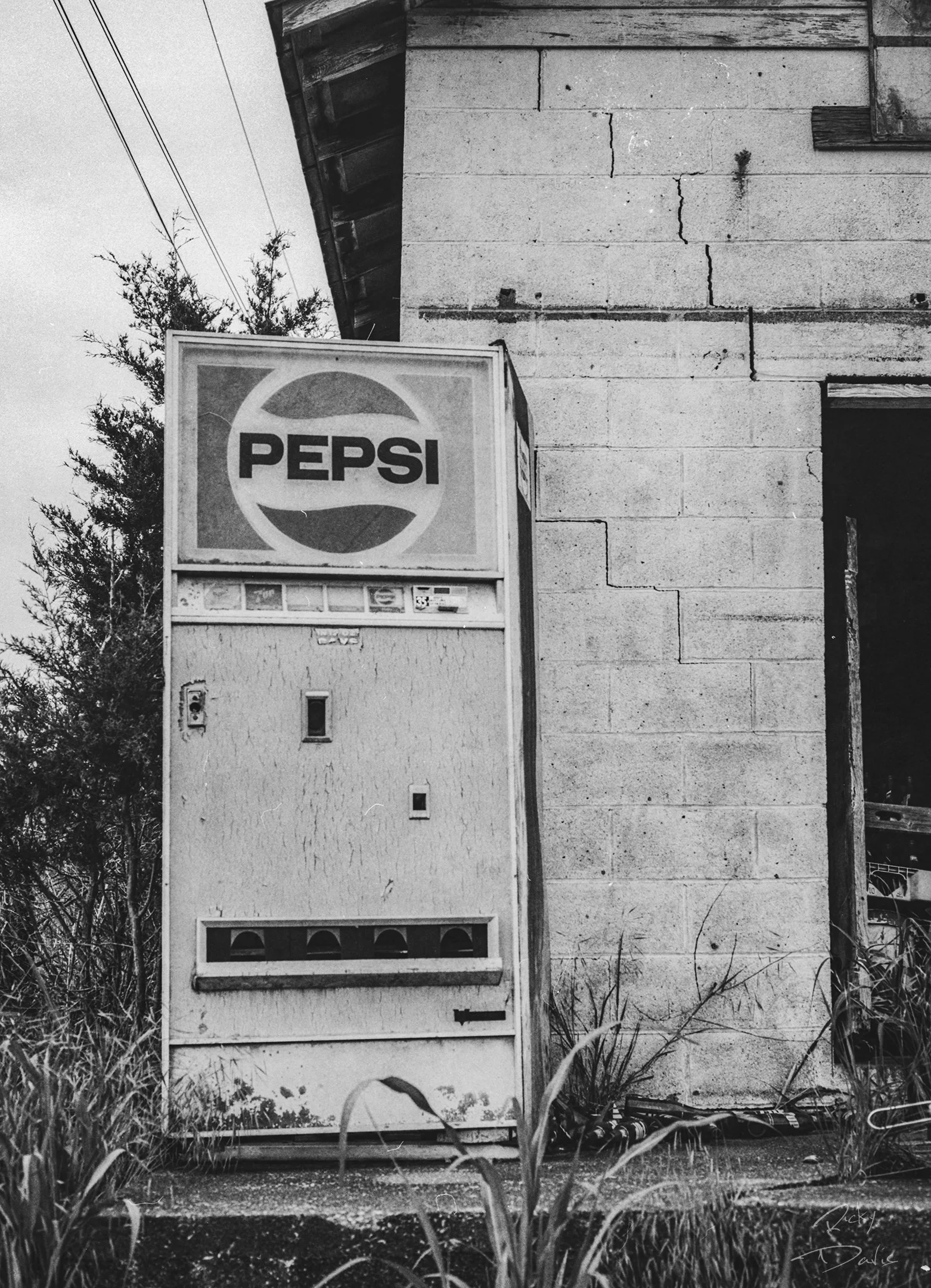 Old Pepsi Machine on the Backroads of Tennessee - Near Sevierville, Tennessee
Kodak Tri X Film Photography 
Photographer Ricky Davis of TRD Photography