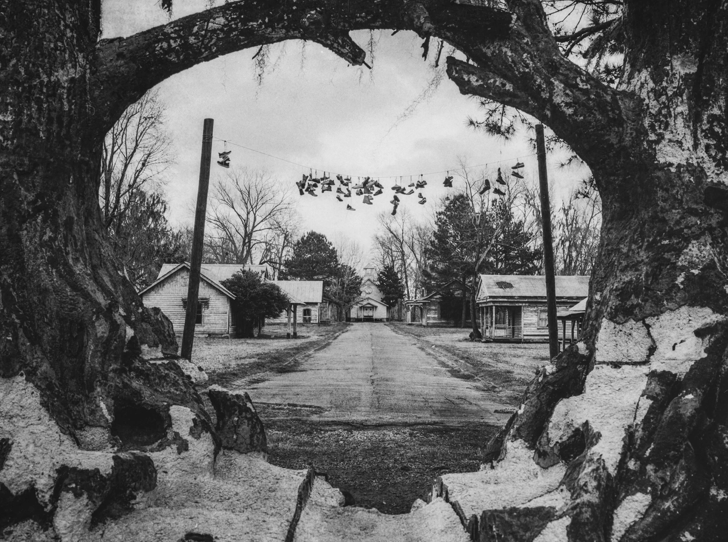 Southern Gothic Film Photography from the Set of Tim Burton's Big Fish in Millbrook, Alabama. Photo taken by photographer Ricky Davis of TRD Photography - Town of Spectre 