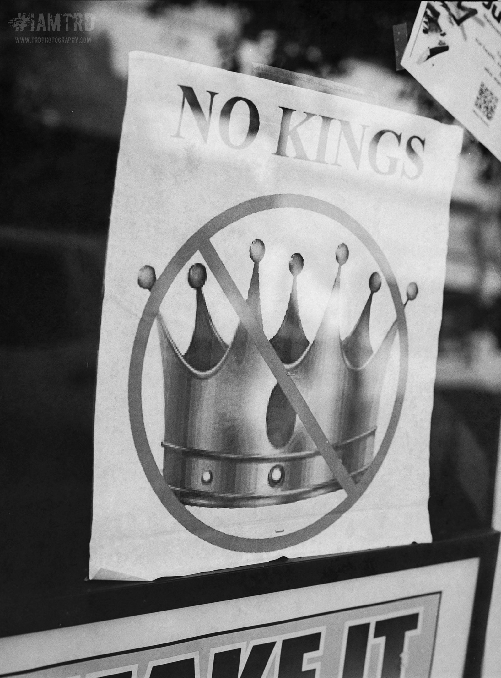 No Kings Day Protest Flyer - Oregon City, Oregon
Kodak Tri X Film Photography
Photographer Ricky Davis of TRD Photography