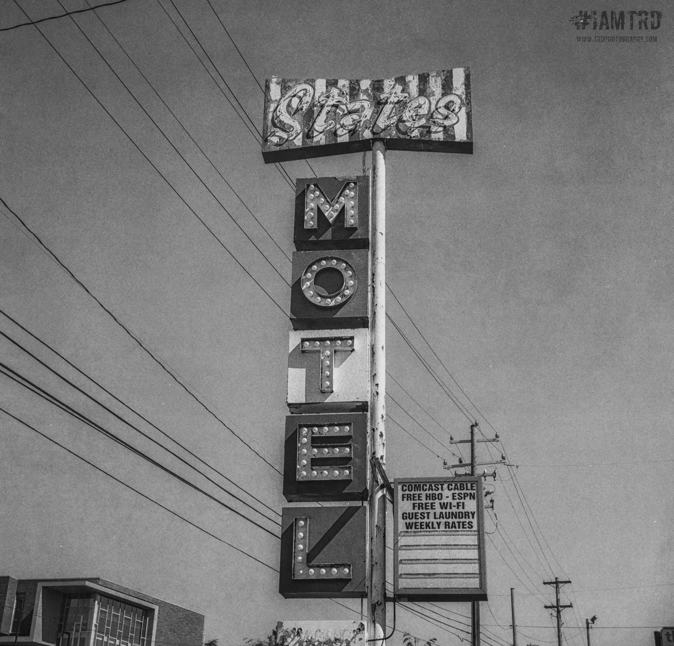 States Motel - Portland, OR
Kodak Tri X Film
Photographer Ricky Davis of Documenting America with TRD Photography