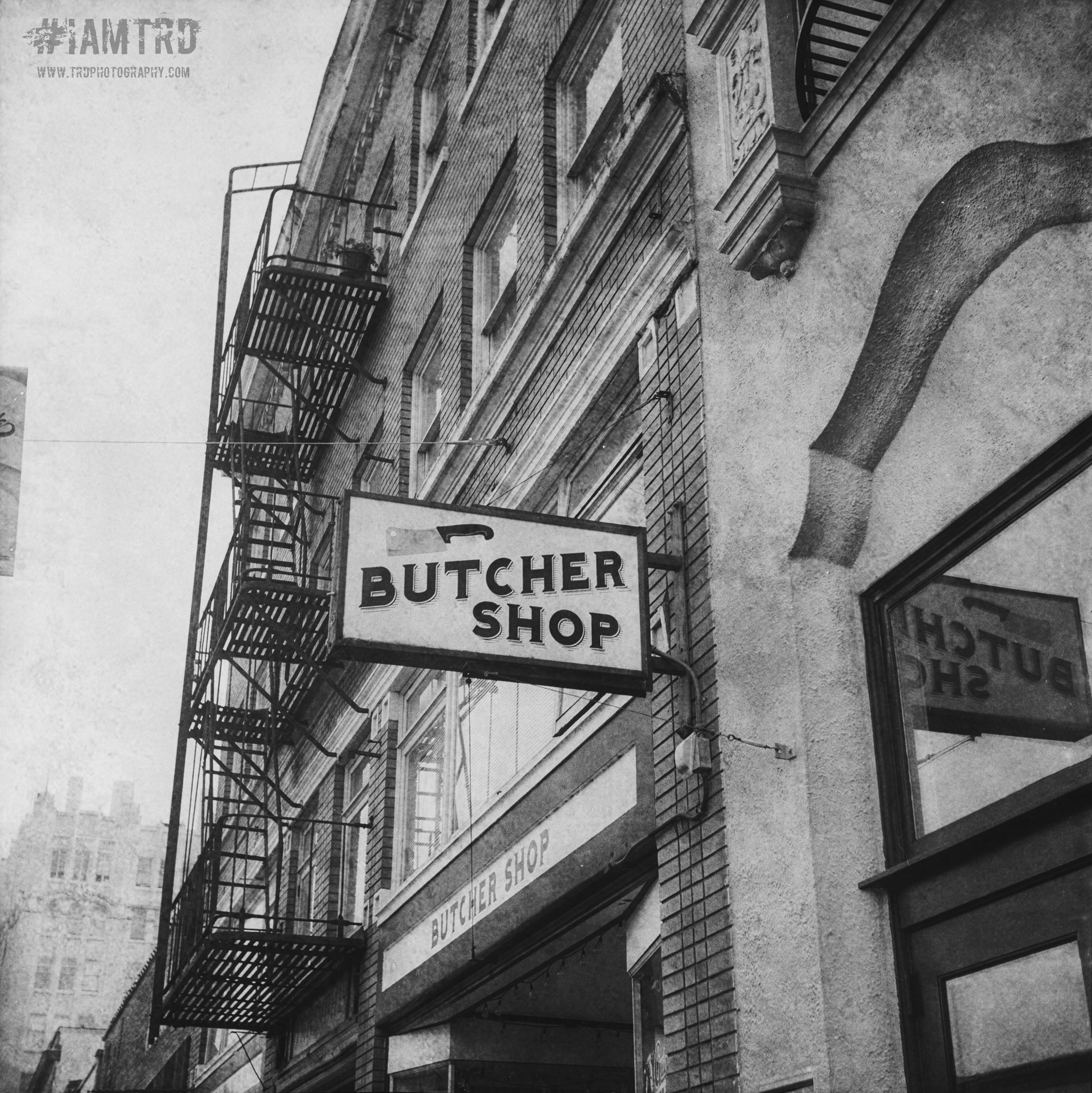 The Butcher Shop - Astoria, Oregon 
Kodak Tri X Film Photography
Photographer Ricky Davis of TRD Photography