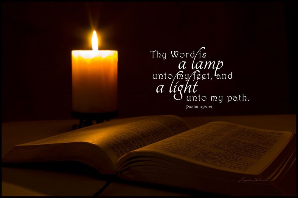 Psalm 119:105 The Word Of God Is My Lamp And My Light — Tell Lord Thank You