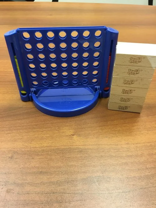 Mini Connect Four and Jenga