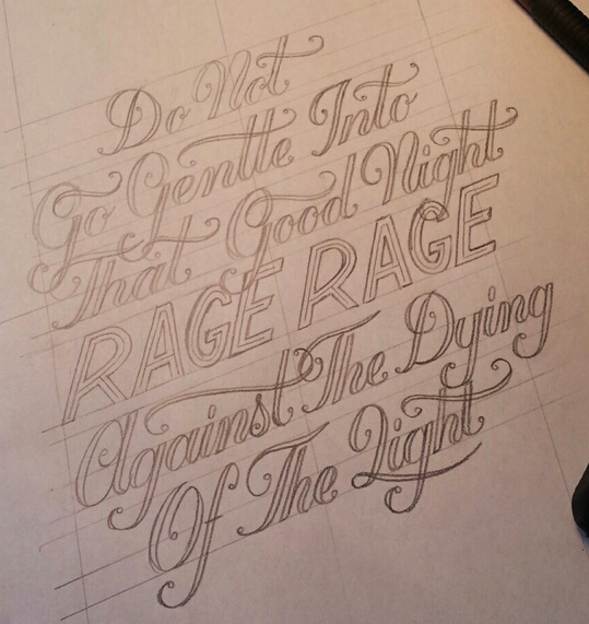 The detailed sketch. Everything is looking good. 