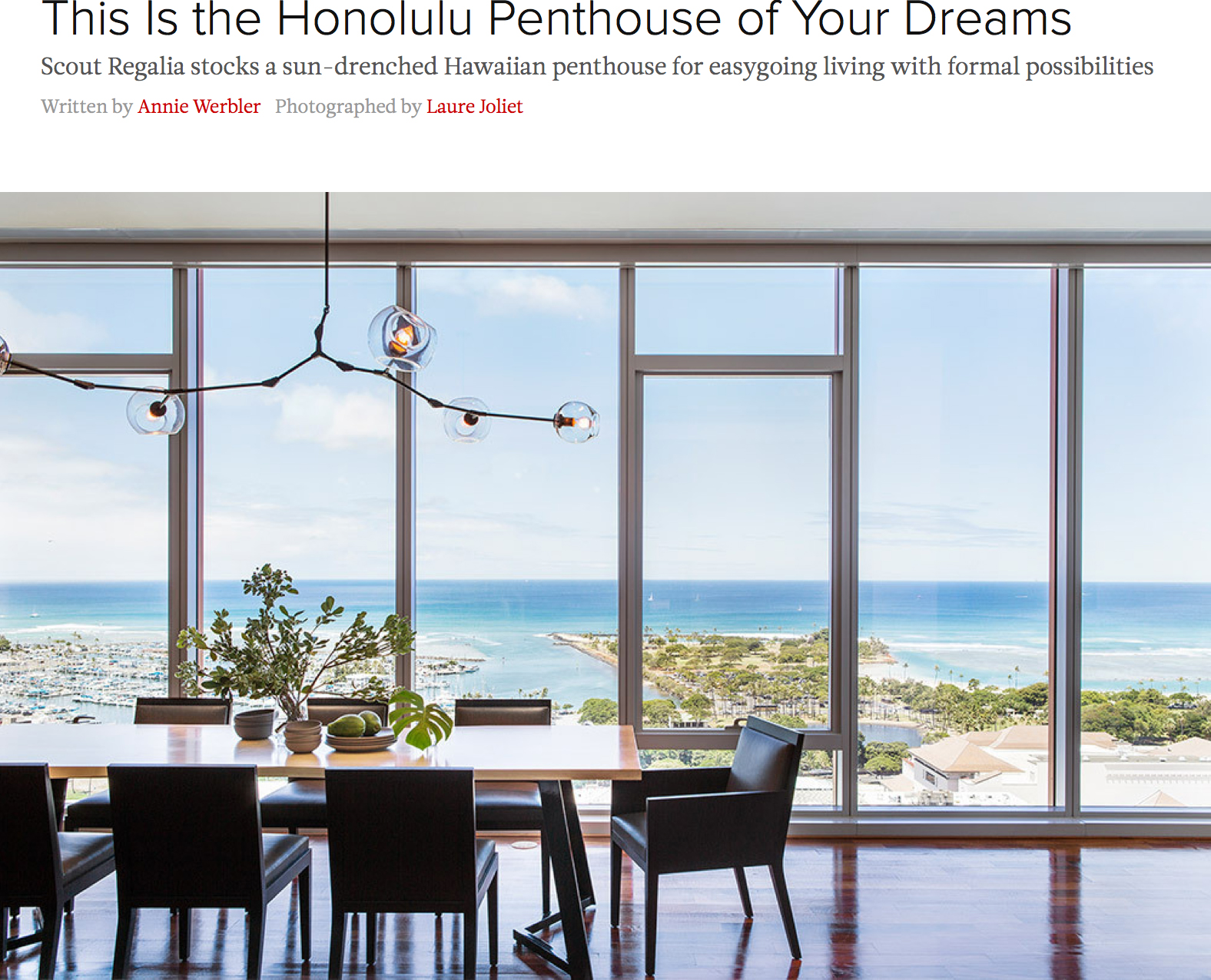   This Is the Honolulu Penthouse of Your Dreams     