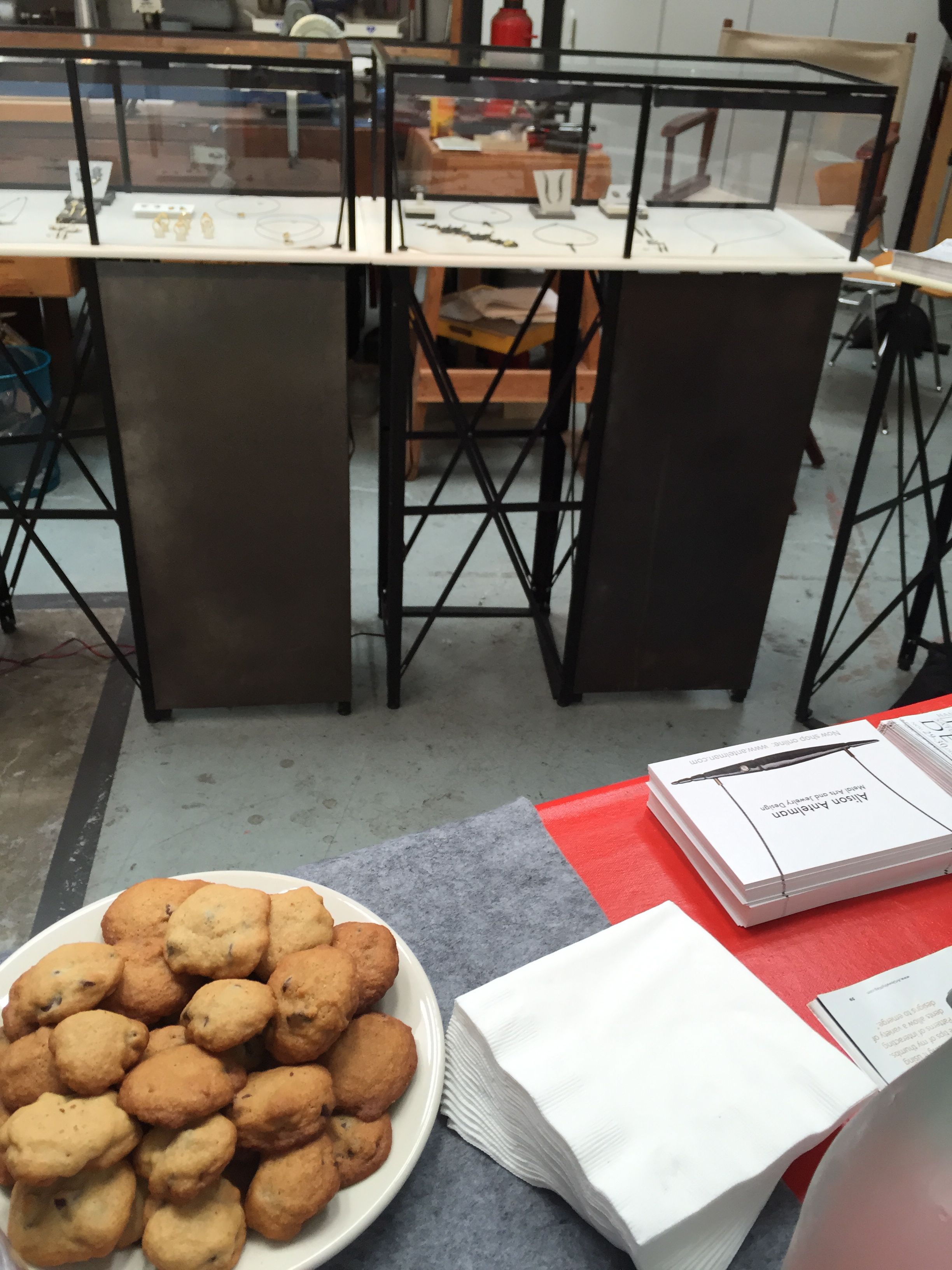 Alison's home made cookies for Berkeley Artisans Holiday Open Studios. 