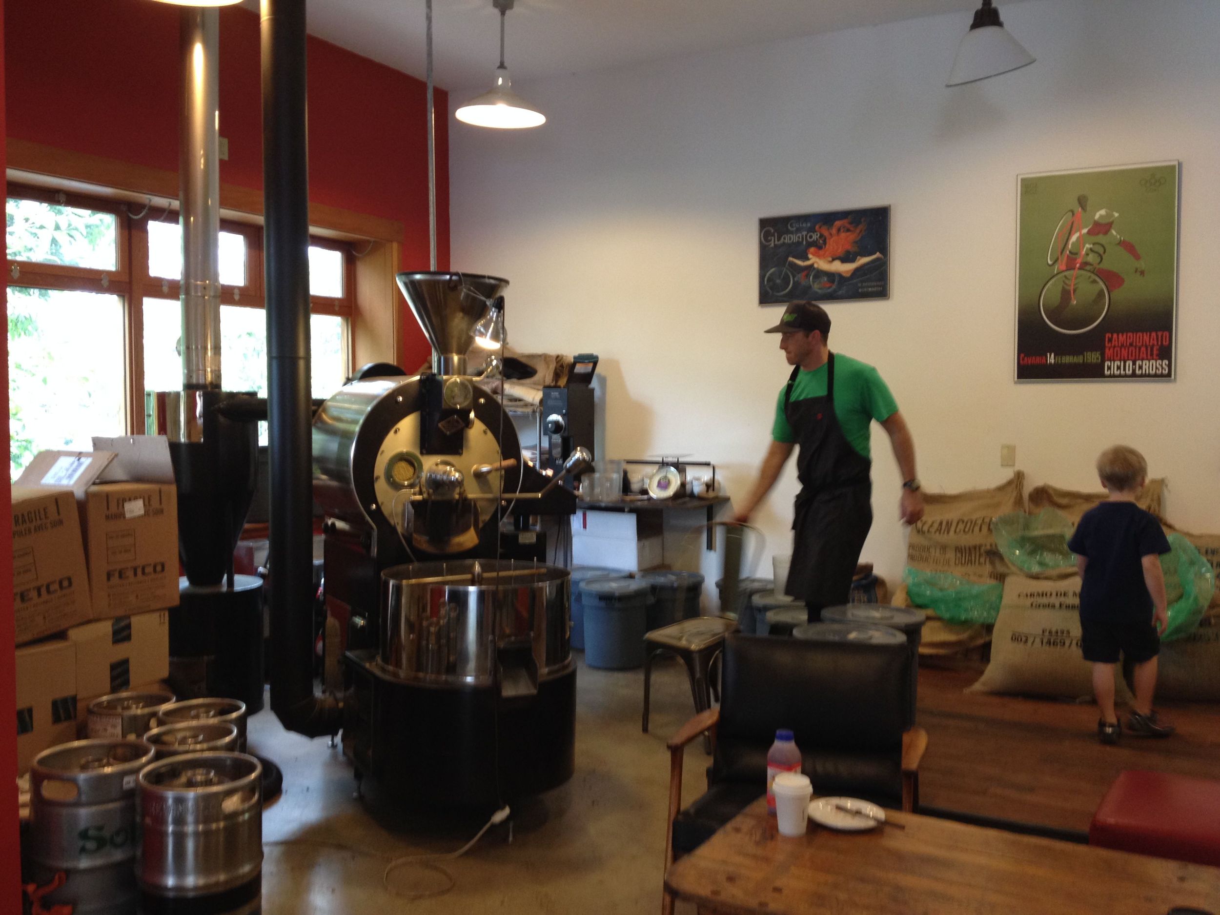 10 Speed Coffee Roasters in Mount Hood, Washington.