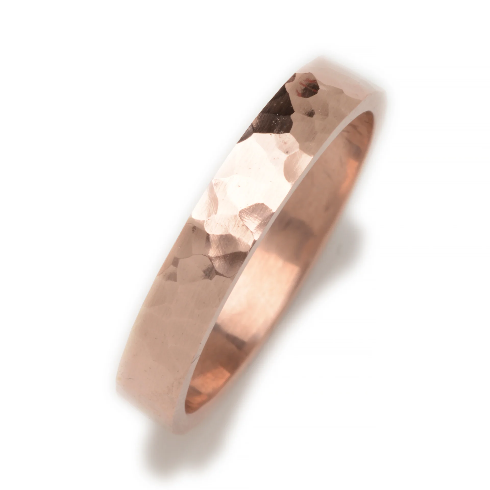 Hammered band in Rose