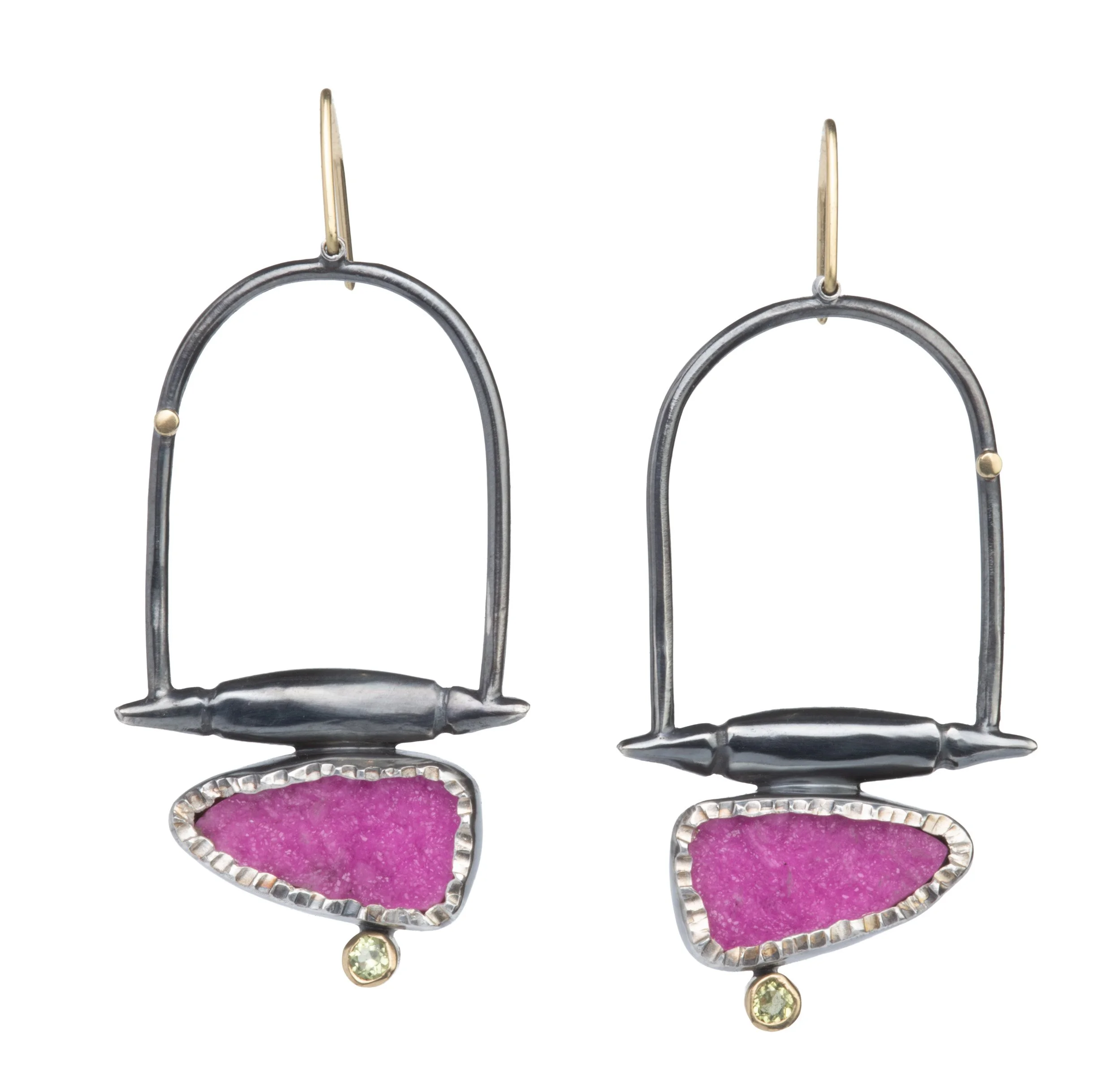 NEW! Erosion II Earrings in Hot Pink